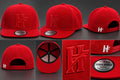HF Monogram Snapback – Red