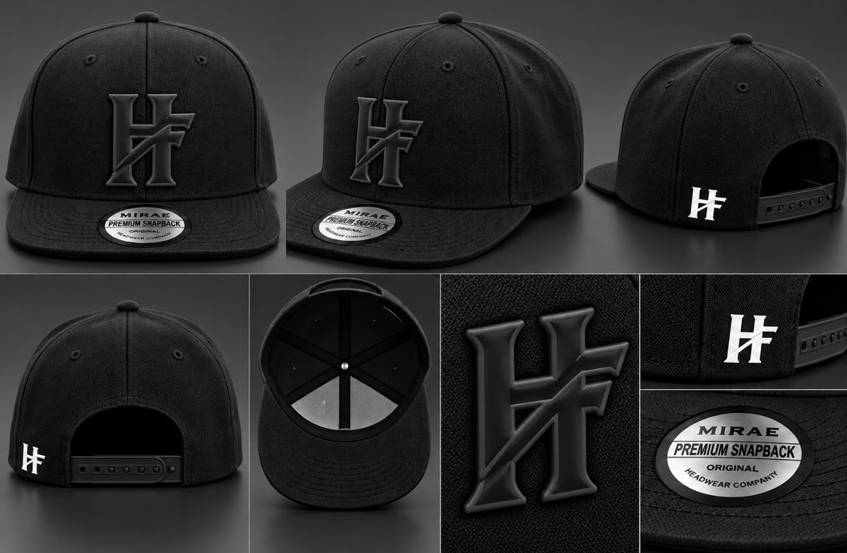 HF Blackout Snapback Hat